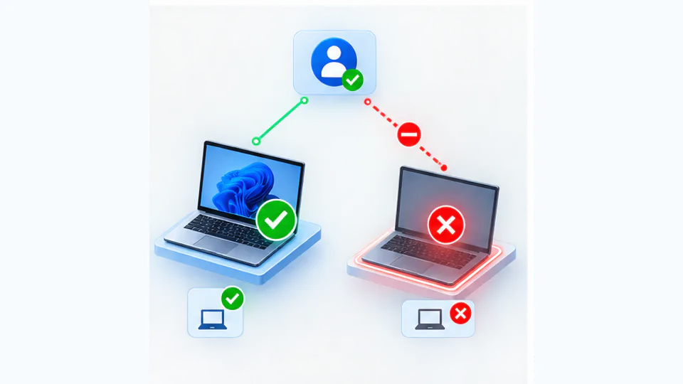 授权Windows设备可以打开safe文件而额外未授权设备被拒绝