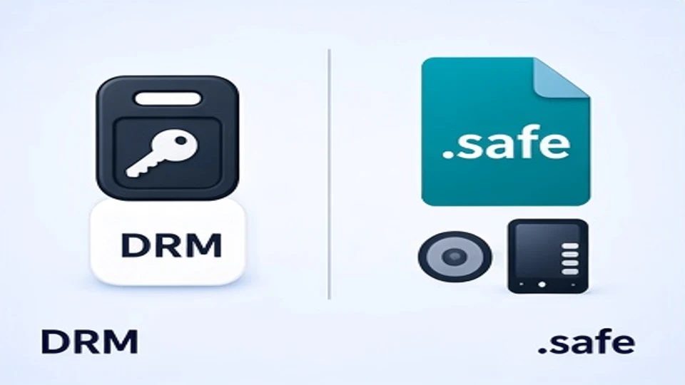 平台DRM授权与本地safe外发文件对照的示意图