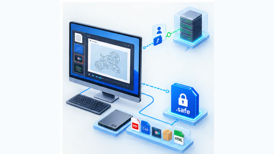 safe文件在Windows安全阅读器本地打开且仅进行账号权限校验