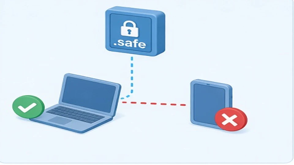 授权代理机构可查看safe专利交底书而额外未授权设备被拒绝的示意图