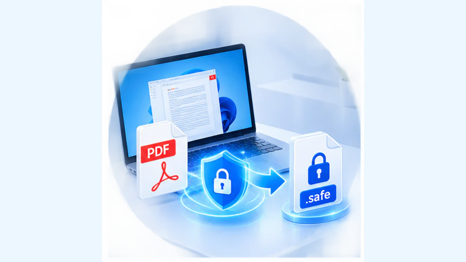 PDF在Windows电脑本地加密为带授权控制的safe文件