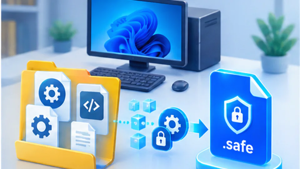 EXE和DLL软件工具目录在Windows电脑本地生成受保护的safe内容